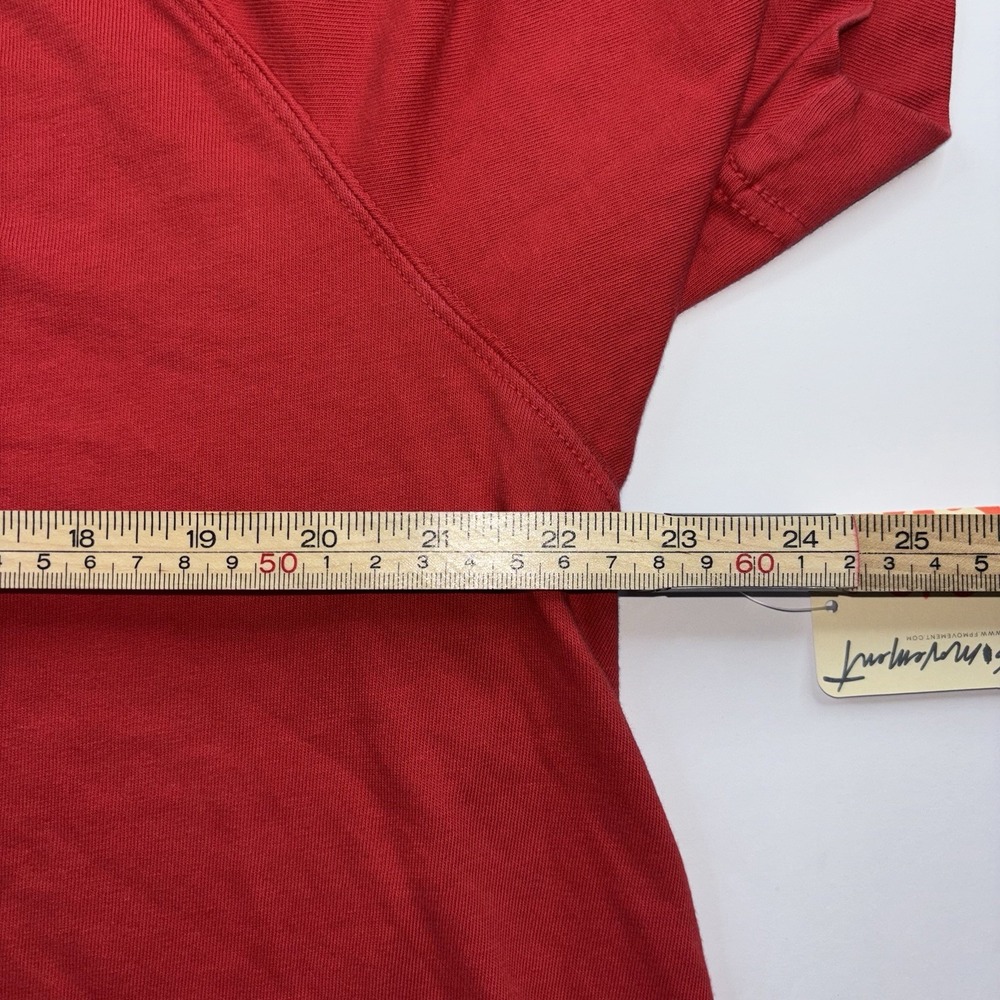 NWT FP Movement Midnight Jade Crew Neck Tee T Shirt Size XS Red Boyfriend $48 - Picture 5 of 10
